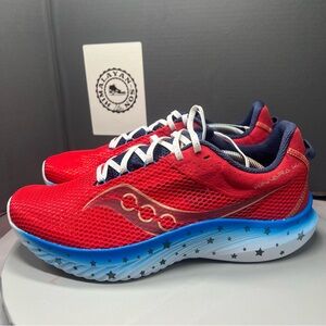 Saucony Kinvara 14 Liberty Red White Blue USA S20823-76 Men Size 12 NEW freedom